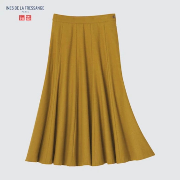 Uniqlo INES DE LA FRESSANGE WOOL BLEND FLARED SKIRT size XS - Picture 10 of 11